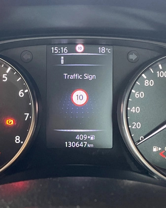 Nissan Qashqai cena 61800 przebieg: 130647, rok produkcji 2017 z Racibórz małe 704